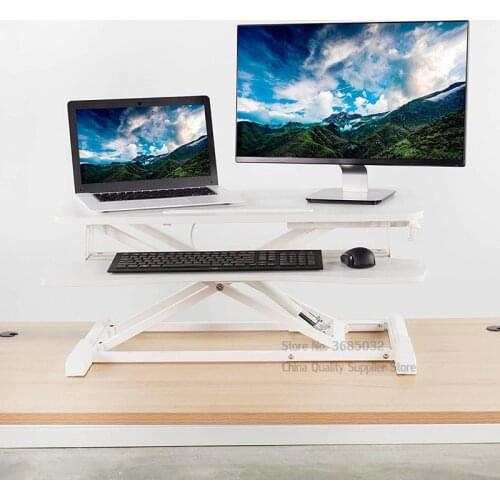 Adjustable Height Sit Stand Table Foldable Laptop Computer Table Lifting Computer Table For The Sedentary Strong Bearing 25kg