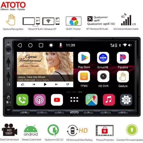 ATOTO S8 Gen2 Ultra 2 Din Android 7inch Car in-Dash Navigation S8G2A-78UL-AGloba Bluetooth Wireless Phone Link Gesture Operation