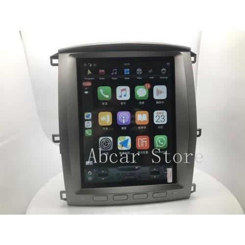 Tesla style Android 9.0 Car dvd player GPS Navigation For TOYOTA LAND CRUISER LC100 LEXUS LX470 px6 multimedia radio 4K IPS