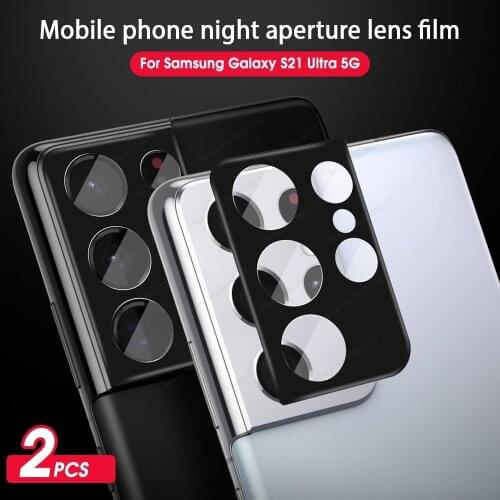 2Pcs Tempered Glass Camera protector for forSamsung Galaxy S21 Ultra S21 Plus S21 Ultra Back Screen Protector Camera Film Glass
