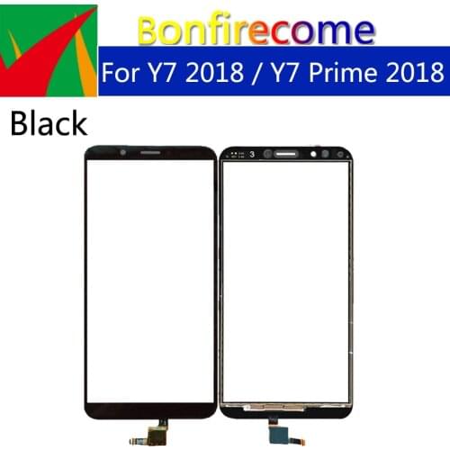 10Pcs\lot 5.99" For Huawei Y7 2018 Touch Screen Digitizer Sensor Front Glass Panel For Y7 Prime 2018 Touchscreen LCD Glass Lens