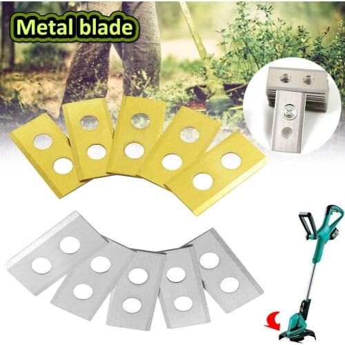 30 pieces/set of 30 screw lawn mower blades dual-hole golden lawn mower blades for Worx Landroid smart lawn mower 36X18X0.9 mm