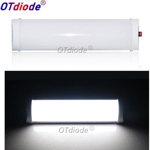 72 LED 10W Car Interior Led Light Bar White Light Tube with Switch for Van Lorry Truck RV for Camper Boat Indoor ceiling light