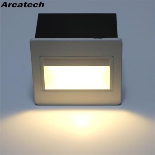 5W with Embedded box Aluminum Step Lights Outdoor Waterproof IP65 Led Stair Light Outdoor LED Wall Lamp Foot light NR-15