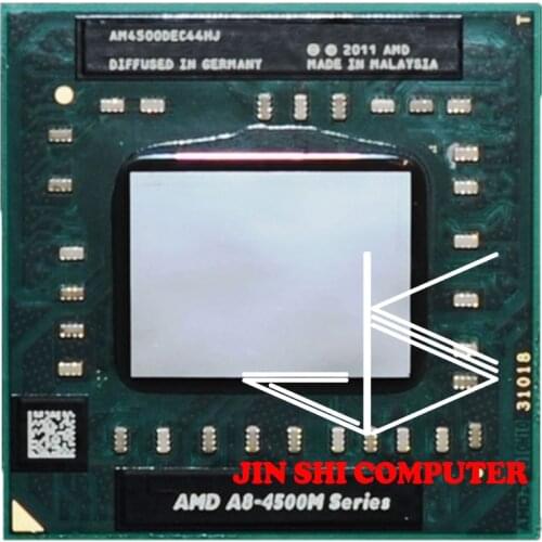 AMD A8-Series A8-4500M A8 4500M 1.9 GHz Quad-Core Quad-Thread CPU Processor AM4500DEC44HJ Socket FS1