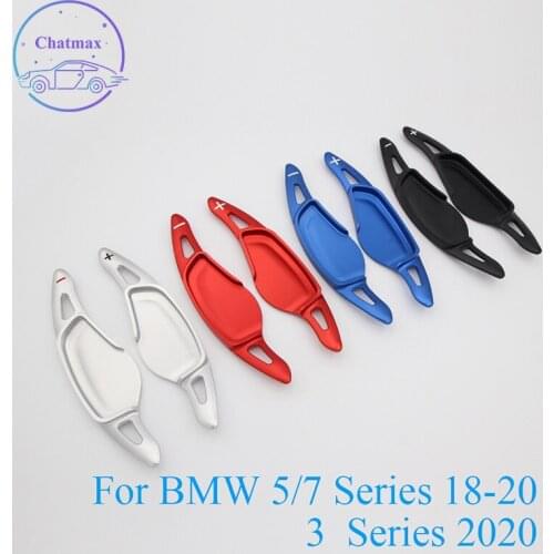 Car-Styling DSG For BMW Series 3 5 7 6GT X3 2018-2020 Aluminum Alloy Steering Wheel Shift Paddle Shifters Extension
