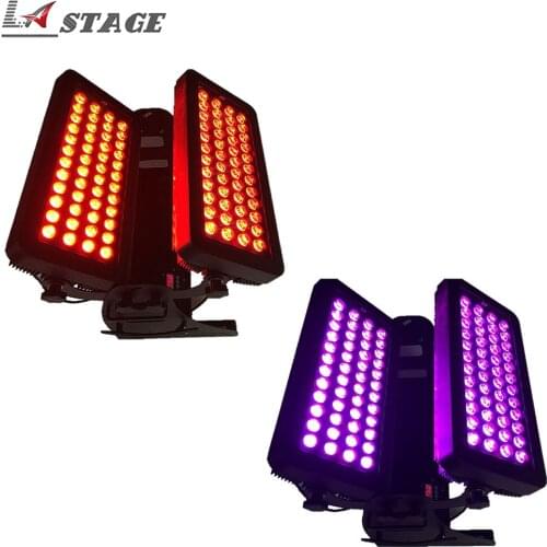 Free Shipping 2pcs/Lot Bright Lighting 96x10w Outdoor Led Wall Washer Light Color RGBW 4in1 Quad-Color City Color Light