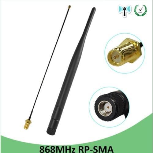 868MHz 915MHz Antenna 5dbi RP-SMA Connector GSM 915 MHz 868 MHz antena antenne waterproof +21cm SMA Male /u.FL Pigtail Cable