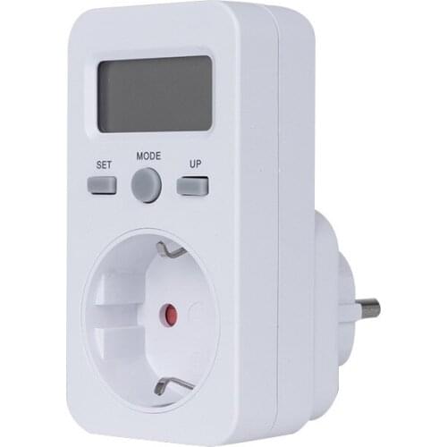 Intelligent Billing Socket Billing Device for Electric Power Monitor with Euro-gauge Small Screen Power Metering Socket