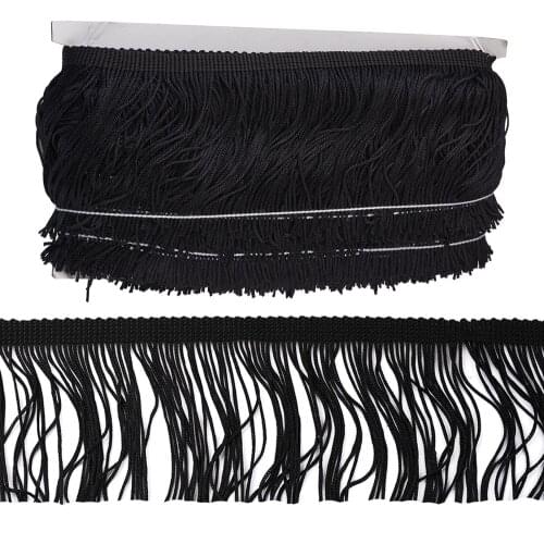 10meter Polyester Tassel Fringe Trimming Long Tassels Fibre Lace Ribbon for Sewing Crafts Clothes Latin Dress Curtain Home Decor