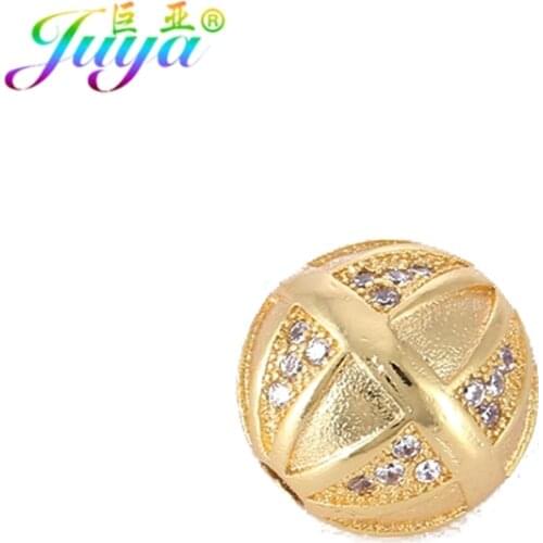 Micro Pave Zircon 11mm Heart Pattern Hollow Metal Ball Beads Accessories For Women Men Handmade Beading Jewelry Making