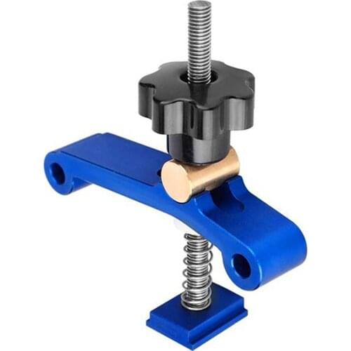 Mini Hold-Down Clamp, M8 Thread, 30/45# Woodworking Press Plate for Chute T-Track Clamp Vice Woodworking Accessory