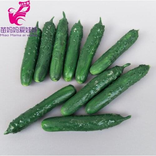 1:12 scale mini cucumber for doll house decoration grocery store accessories fruit vegetables for barbie blyth doll