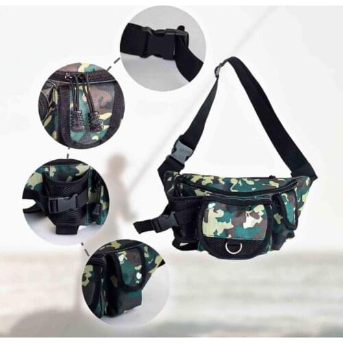 2021New Daiwa Multi-function Fishing Bags Travel Bag Bumbag Waist Money Belt Passport Wallet Zipped Pouch Camouflage Waist Packs