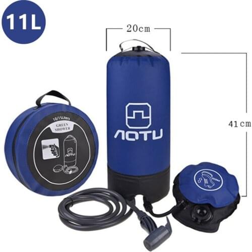 PVC Pressure Shower Bag with Foot Pump Lightweight Inflatable Shower Pressure Shower Water Bag For Outdoors Camping Bathing