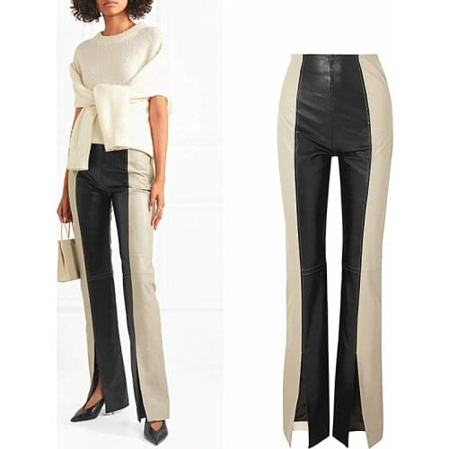 Женские кожаные брюки Noritree China At AliExpress