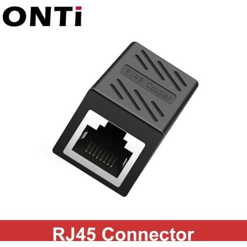 ONTi RJ45 Connector Cat7/6/5e Ethernet Adapter 8P8C Network Extender Extension Cable for Ethernet Cable Female to Female