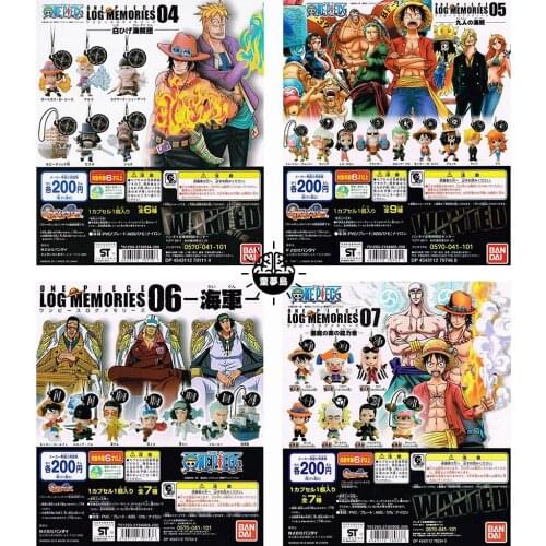 Bandai Genuine Gashapon Toys Buggy Hina Jozu Nami Usopp Chopper Franky Luffy Kuzan Borsalino Smoker Action Figure Phone Charms