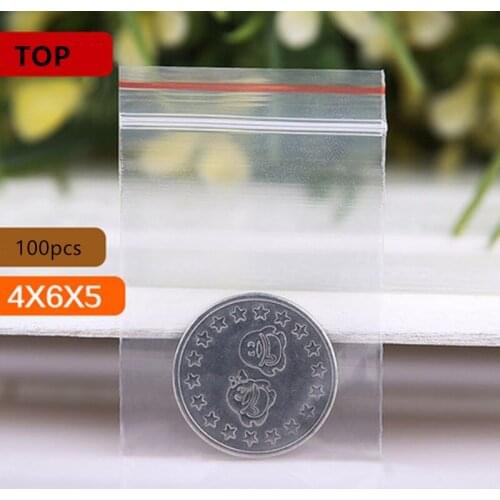 100pcs Zip Lock Ziplock Bags Clear Food Storage Package Small Jewelry Packing Reclosable Vacuum Storage Bag Thick Fresh bag