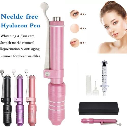 Adjustable Noninvasive Nebulizer hyaluronic Pen Injector Acid Lips Stabilizer Needle-free Injection hyaluronique pen Acid gun