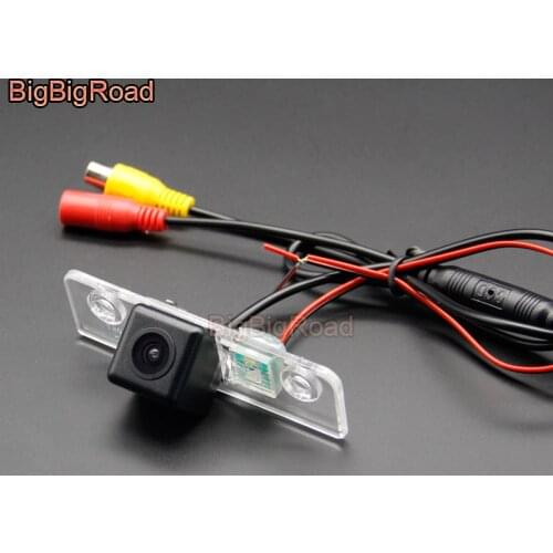 BigBigRoad Car Rear View Backup Parking CCD Camera For Ford Fiesta ST For Classic Ikon 2002 - 2008 Mustang GT / CS 2005-2014