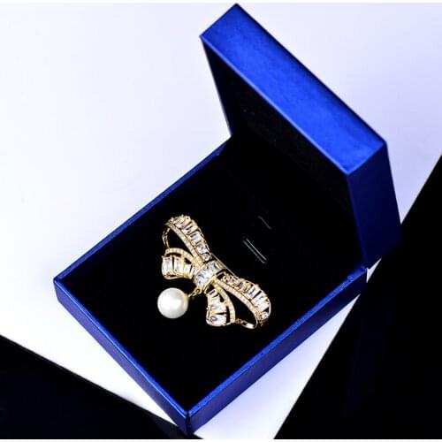Luxury Wedding Bow Knot Brooch Pin Dress Sash Pins Bridal Wedding Bouquet Brooches Jewelry Gift Brooch