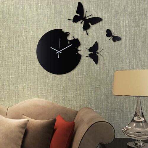 Modern Art Wall Clock Fashion Nordic Creative Metal Wall Clock Mute Large Quartz Reloj Pared Decorativo Living Room Decor DJ60WC