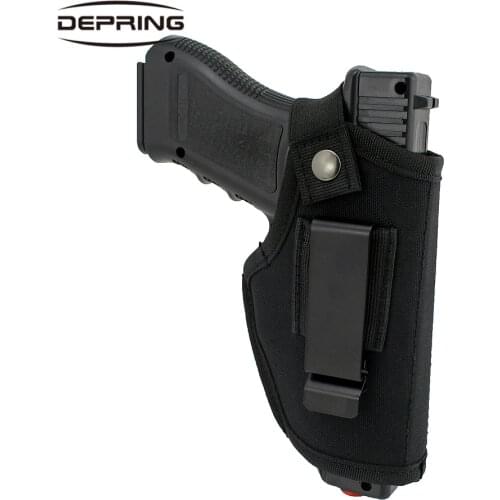 Tactical IWB OWB Gun Holster Concealed Carry Ambidextrous Holster for Right and Left Hand Draw with Metal Clip Fits All Handguns