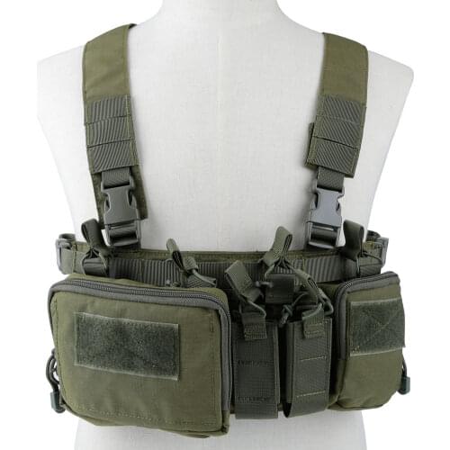Tactical Vest Military Chest Rig Carrier Vests Airsoft Hunting Equipment with Molle Bag 5.56 Magazine Pouch