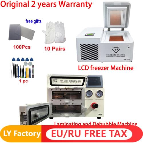 TBK-578 desktop frozens separator LCD screen freezing separating machine all in one Curved Screen Debubble Laminating Machine