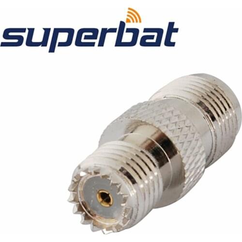 Superbat Mini-UHF to TNC Adapter Mini-UHF Jack to TNC Female Straight RF Coaxial Connector