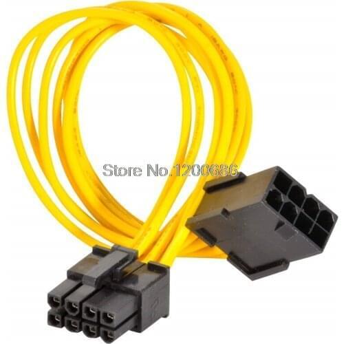 4.2MM 40cm 18 AWG 8 pin PCI Express wire harness PCI-E Power Extension 8P PCI Express PCIe Power Extension Cables Male to Female