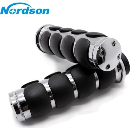 Nordson Universal 1" 25mm Motorcycle Handlebar Grips For Honda Steed 400/600 SHADOW 400/750 Magna 250/750 Harley Suzuki Yamaha
