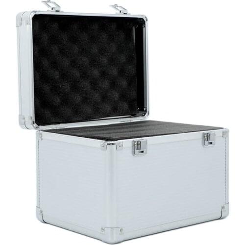 270x200x200mm Aluminum toolbox Portable Instrument box Storage Case with Sponge Lining Handheld Impact resistant Tool Box