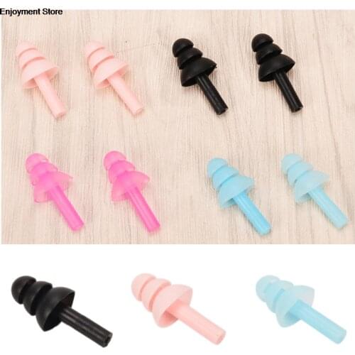 1 Pairs comfort earplugs noise reduction silicone Soft Ear Plugs Professional Swimming Silicone Earplugs Protective for sleep