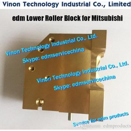 1pc) X181A280G51 Guide roller base lower for M456 70x98x98 for Mitsubishi DWC-SA,FX machine X181-A280-G51 edm Guide block lower