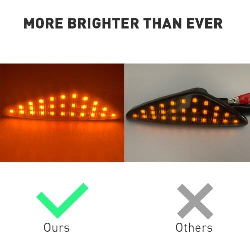 2pcs Side Marker Led Dynamic Turn Signal Light Car side Sequential Blinker signal Light For BMW X5 E70 X6 E71 E72 X3 F25 Amber