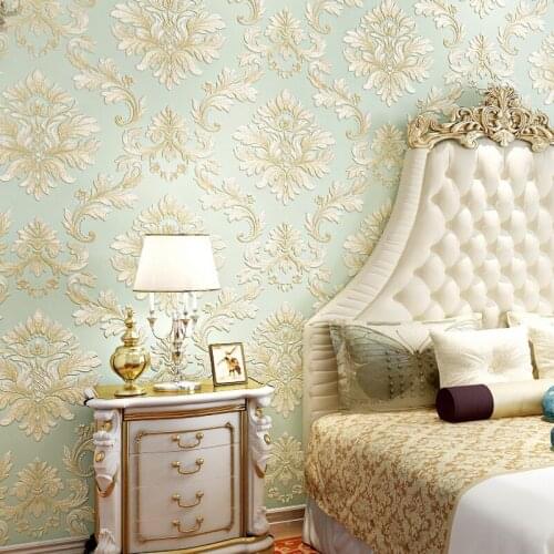 Beibehang Flocking embossed wallpaper 3D wall paper mural home decor bedroom living room papel de parede 3D wallpaper for wall