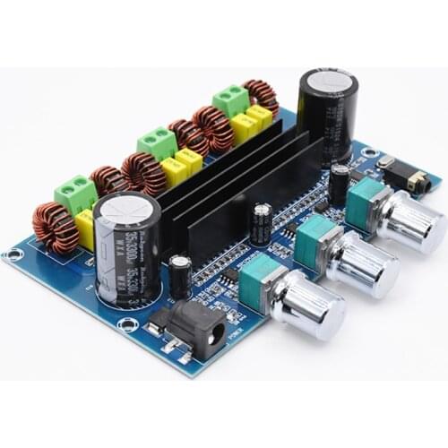 Bluetooth-compatible 5.0 TPA3116D2 50Wx2+100W 2.1 Channel Audio Stereo Digital Power Amplifier Board Bass Subwoofer AMP Module