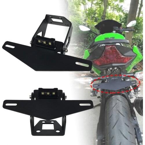 For Kawasaki Ninja 400 250 650 Z400 Z650 Z900 Z900RS License Plate Holder Ninja400 Ninja650 Ninja250 Tail Tidy Fender Eliminator