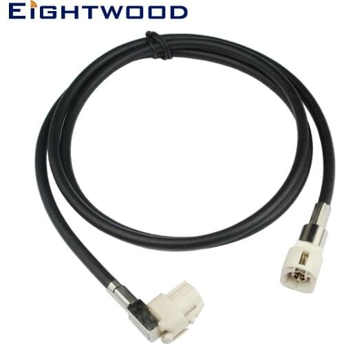 Eightwood New Vehicle High-speed Transmission FAKRA HSD B Jack to Plug White LVDS 120cm Shielded Dacar 535 4-Core Cable Assembly
