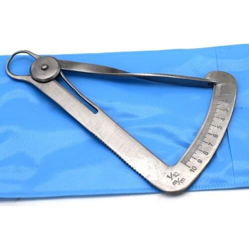 Precision Inner Caliper Thickness Gauge 0-10mm Bracelet Ruler Internal Ruler Accurate Measurement Jewelry Tool