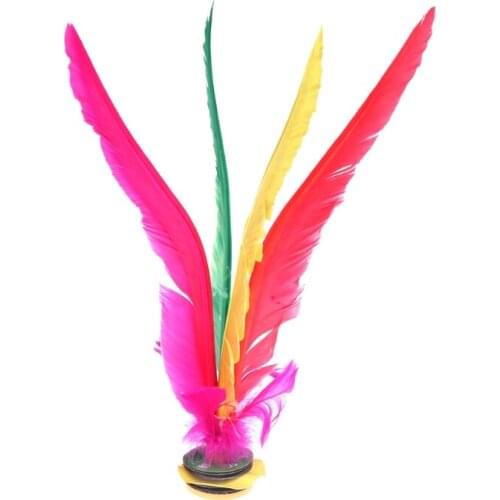 China Jianzi Footbal Foot Kick Handwheel Fancy Goose Feather Shuttlecock Fitness G32E