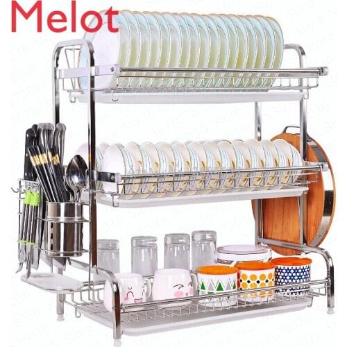 Hot Dish Rack Drain Rack Stainless Steel Hanging Dish Rack Tableware Cutlery Storage Box Dish Rack Kitchen Organizer