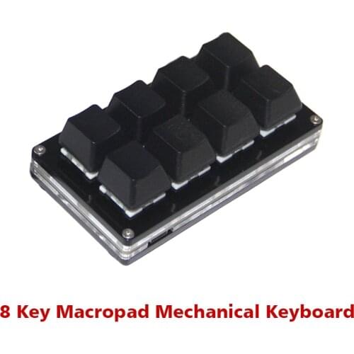 Programmable Keyboard 8key New USB Macro Programming Mechanical Keyboard Custimize DIY For Game Drawing Media player Wins