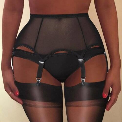 Sexy Garters Vrouwen Hoge Taille Mesh Jarretel Sexy Kousenband Riem Dame Elastische Femme Night Club