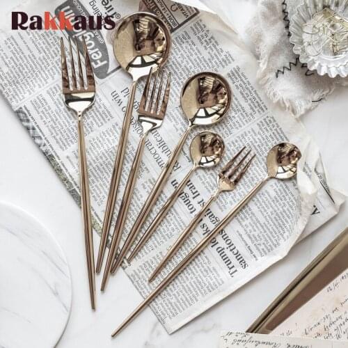 Sliver Cutlery Set Luxury Dinnerware Mirror Polishing Tableware 304 Stainless Steel Dining Dinner Knife Fork Spoon Dropshipping