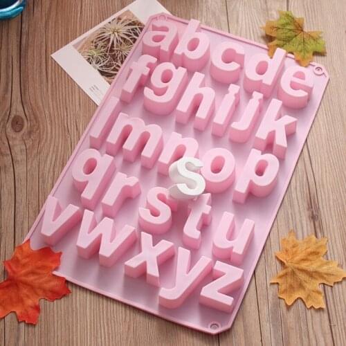 Alphabet Epoxy Resin Mold English Letters Number Pendant Casting Silicone Mould
