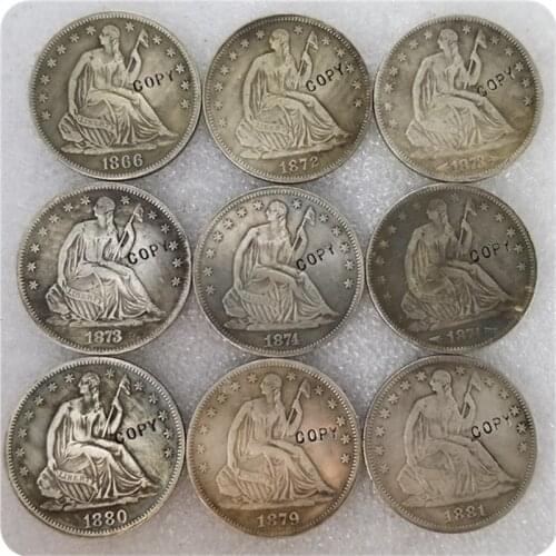 USA (1866-1890)-P SEATED LIBERTY HALF DOLLAR COIN COPY commemorative coins-replica coins medal coins collectibles