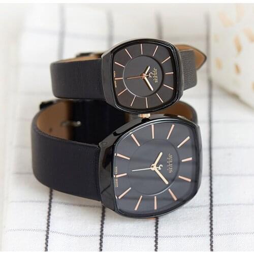 Top Julius Mens Womens Watch Couple Japan Quartz Lovers Hours Fashion Dress Bracelet Simple Leather Girl Birthday Gift